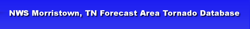 NWS Memphis Forecast Area Tornado Database